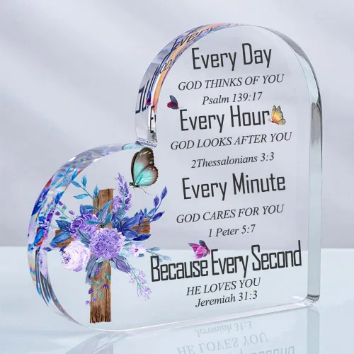 Regalos cristianos para mujeres, hermanas, inspirador, positivo, apoyo emocional, decoración de escritorio, cruz para amigos, su hogar, letreros