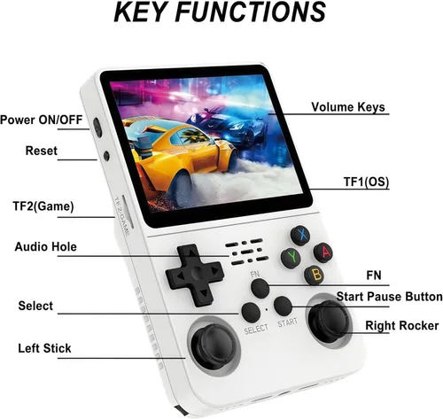 Miniatura 6 de Consola de juegos de mano R36s Set de Navidad (con tarjeta de Navidad y bolsa) Pantalla IPS de 3.5 pulgadas, tarjeta TF de 128GB, más de 21000