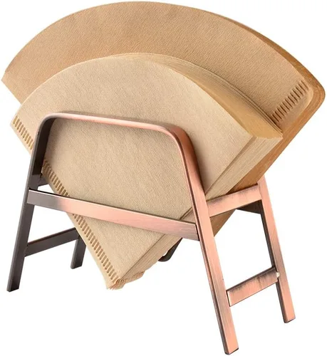 Miniatura 8 de CAFEMASY Soporte de filtro de café para filtros de café de cono y V60, soporte de papel de filtro de café de metal para el hogar, cocina, cafetería