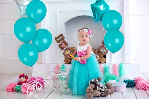 Miniatura 4 de Treasures Gifted - Globos de un solo color mate, Turquoise