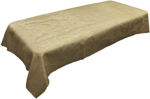 Miniatura 2 de New Creations Fabric & Foam Inc, mantel de yute 100% natural (natural, redondo de 36 pulgadas)