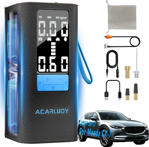 Inflador de neumáticos portátil con compresor de aire – Bomba de aire inalámbrica de 150 PSI 6000 mAh para neumáticos de automóvil, inflado 3 veces