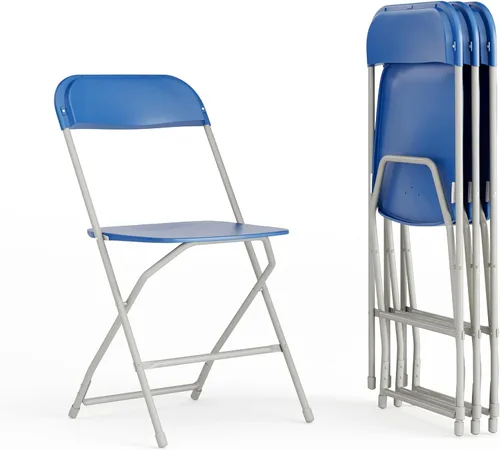 Miniatura 47 de Flash Furniture Hercules Series Silla plegable de plástico, color rojo, paquete de 6, capacidad de peso de 650 libras, cómoda silla para eventos