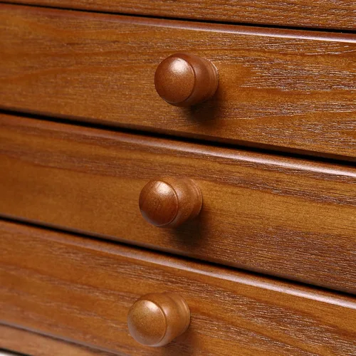 Miniatura 4 de Changsuo Joyero de madera para mujer, con cajones, organizador de almacenamiento de joyas mediano