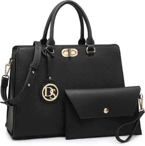 Miniatura 7 de Dasein Bolsos de Mano para Mujeres Carteras Bolsos de Trabajo para Damas Cartera Satchel Tote con Asa Superior Bolsos de Hombro con Clutch a Juego