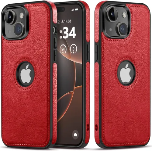 Miniatura 8 de Funda protectora de cuero de lujo con diseño único para iPhone 13 Mini, antideslizante, resistente a los arañazos, ultra delgada, funda protectora