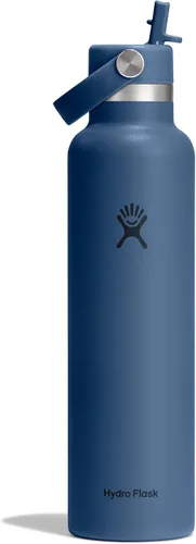 Miniatura 18 de Hydro Flask Botella de agua – Acero inoxidable aislado – Tapa flexible con pajita de boca estándar, antiderrames, a prueba de fugas y recargable