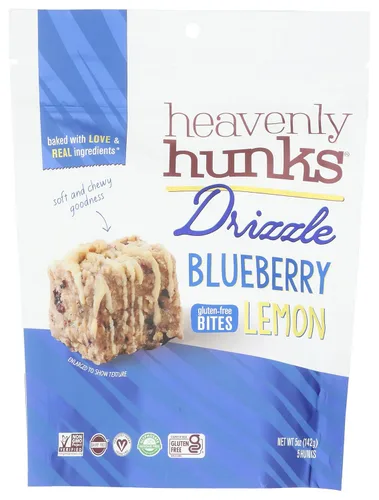 Miniatura 8 de Caja de Variedad de Drizzle de Heavenly Hunks - Bolsas de 5oz (Paquete de 6) Drizzle Pastel de Zanahoria y Galletas de Limón y Arándano