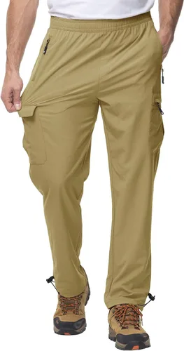 Miniatura 2 de Gopune Pantalones deportivos ligeros para hombre, de secado rápido, para senderismo, correr al aire libre, pantalones casuales
