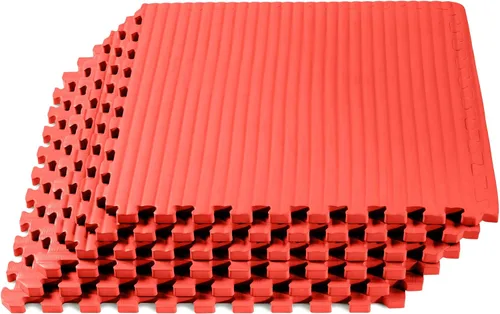 Miniatura 12 de We Sell Mats 3/4 Inch Thick Martial Arts EVA Foam Exercise Mat, Tatami Pattern, Interlocking Floor Tiles for Home Gym, MMA, Anti-Fatigue Mats, 24 in