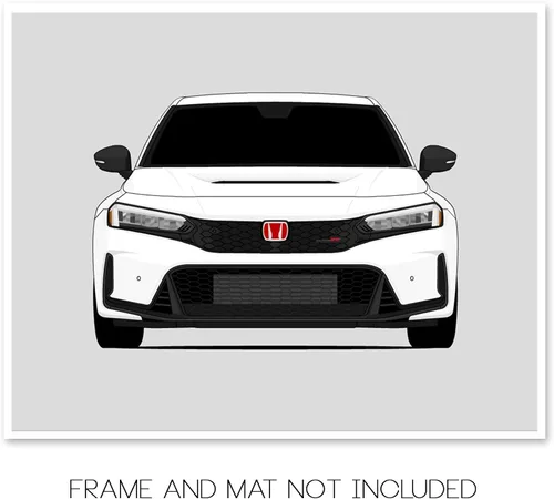 Miniatura 2 de Custom Car Posters Póster hecho a mano compatible con Honda Civic Type R (2023-presente) FL5 impresión de pared – 8 x 10 pulgadas impresión satinada