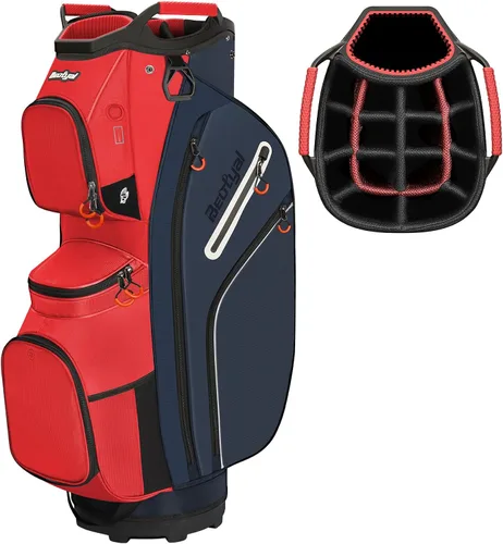 Miniatura 9 de Golf Cart Bag 15 Way Organizer Divider Top Golf Club Cart Bag for Men Women with Cooler, Handles and Rain Cover Negro & gris