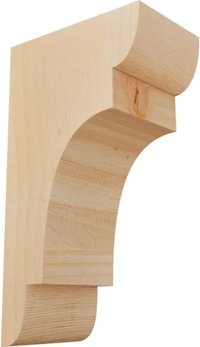 Miniatura 52 de Ekena Millwork COR04X12X12NEB00RWR 4 pulgadas de ancho x 12 pulgadas de profundidad x 12 pulgadas de alto New Brighton Rough Sawn Corbel, cedro rojo