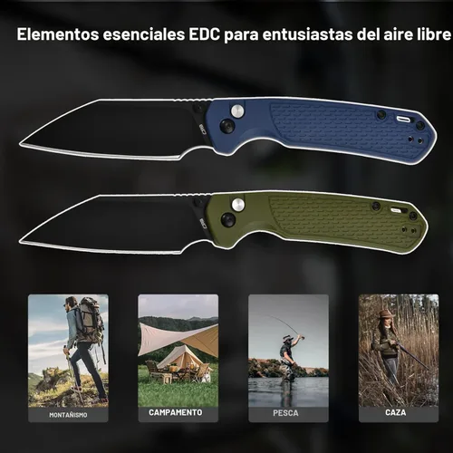 Miniatura 9 de CJRB Cuchillo de Bolsillo Pyrite-Light, Cuchillo Plegable con Hoja de Acero AR-RPM9 de 3.34'', Cuchillo de Bolsillo Pequeño con Clip de Bolsillo