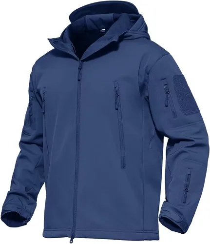 Miniatura 8 de MAGCOMSEN Chaqueta táctica para hombre, impermeable, con forro polar, para esquí, nieve, invierno, cortavientos