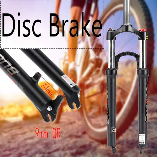Miniatura 4 de BUCKLOS MTB Horquilla de suspensión 26/27.5/29 pulgadas, 1.126 in tubo recto primavera horquilla delantera QR 0.354 in viaje 3.937 in bicicleta