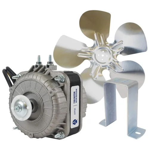 Miniatura 9 de Appli Parts APFM-101E - Motor de condensador y evaporador de refrigeración de 10 W, 115 V, 60 Hz, 0,65 A, 1450 rpm, incluye base y hoja