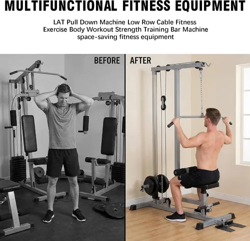 Miniatura 4 de Máquina de remo GDLF LAT Pull Down de tracción baja para entrenamiento de fuerza con barra de ejercicio para el cuerpo