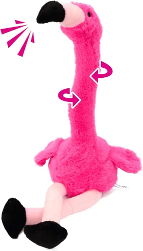 Miniatura 12 de Hopearl Dinosaurio bailarín brillante repite lo que dices – Talking T-Rex Wriggle Singing Mimicking Twisting Light Up Juguete de peluche animado