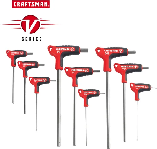 Miniatura 2 de CRAFTSMAN V-SERIES - Juego Allen de llaves hexagonales, SAE, 9 piezas (CMHT26162V)