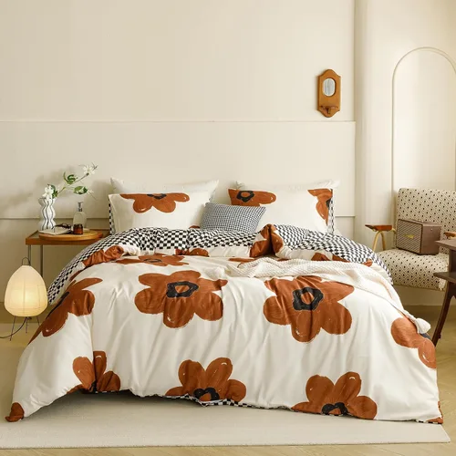 Miniatura 14 de Pureant - Juego de edredón color beige, tamaño King, ropa de cama color champán sólido, edredón color marrón claro para mujeres y hombres, edredón