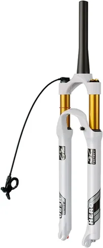 Miniatura 11 de 26/27.5/29 Inch MTB Air Suspension Forks Travel 140mm, Rebound Adjust 1-1/8" Straight/Tapered Tube QR 9mm Magnesium Alloy Manual/Remote Lockout
