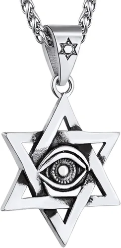 U7 Colgante y cadena de ojo de Horus joyería egipcia para hombre acero inoxidable chapado en oronegro collares Ra del antiguo Egipto