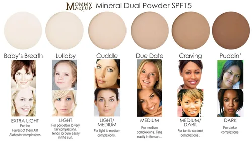 Miniatura 4 de Mineral Dual Powder - Base mineral prensada 4 en 1 con SPF 15 para un brillo impecable, sin aceite, sin talco, sin gluten, 0.45 onzas