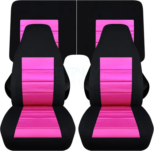 Miniatura 32 de Totally Covers Compatible con cubiertas de asiento para Chevy Camaro 1982-1992: Negro - Juego completo (23 colores) Cupé/Convertible Banco