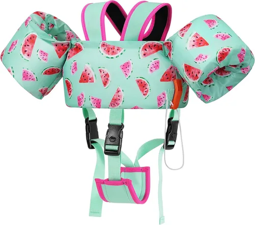 Miniatura 31 de Moko Banda de natación para niños de 20-30-50 libras, bonito chaleco de natación de dibujos animados para niños pequeños, flotadores de piscina