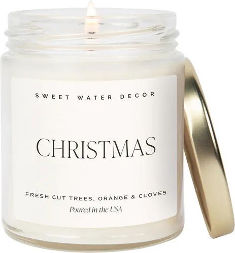 Miniatura 22 de Sweet Water Decor Vela perfumada de Navidad con aroma a canela, árboles, naranja y clavo - Vela de invierno perfumada - Velas de Navidad