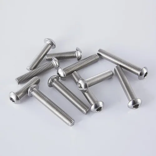Miniatura 7 de Tornillos de cabeza de botón M6-0.039 x 1.969 in, acero inoxidable 304 18-8, accionamiento de enchufe Allen, Roscas de máquina completa, cantidad 10