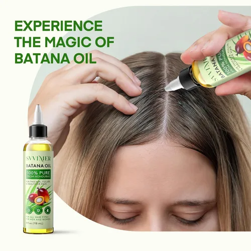Miniatura 6 de Svvimer Aceite de batana para el crecimiento del cabello, Dr. Sebi 100% puro y crudo de Honduras, orgánico y natural, promueve el grosor del cabello