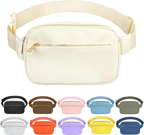 Miniatura 8 de Bolsa de Cintura Frenou Riñonera de Moda para Mujeres y Hombres, Riñonera con Correa Ajustable para Regalo, Riñonera para Viaje, Correr, Senderismo