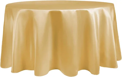 Miniatura 24 de Ultimate Textile Mantel redondo de satén nupcial de 60 pulgadas, se adapta a mesas de menos de 60 pulgadas de diámetro, berenjena morado berenjena