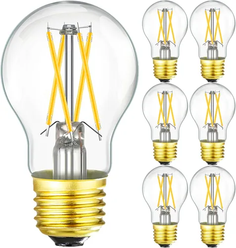 Miniatura 10 de Leools Bombilla LED A15 regulable sin parpadeo mate de 8 W vidrio esmerilado CRI95 blanco neutro 4000 K, equivalente a 60 W, bombilla de filamento