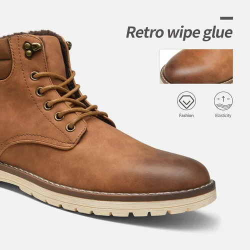 Miniatura 2 de Vostey Botas de senderismo impermeables para hombre, botas chukka casuales para hombres
