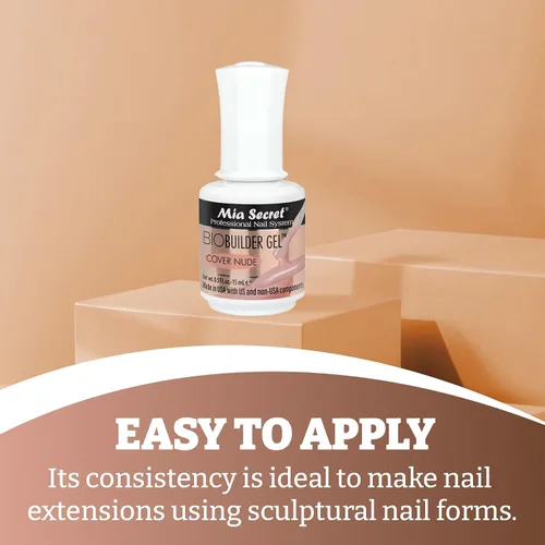 Miniatura 4 de Mia Secret Professional Nail System Bio Builder Gel Polish - 0.5 onzas líquidas (cubierta nude)