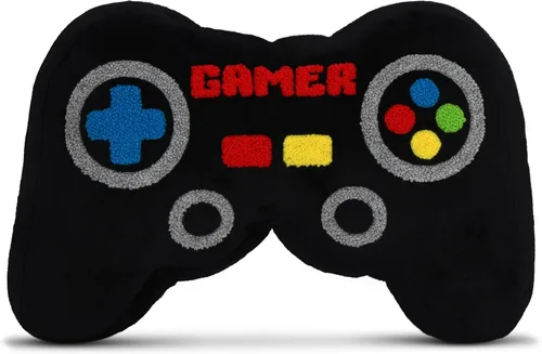 Miniatura 10 de iscream Juego de almohada de forro polar de 5 piezas en forma de videojuegos con detalles bordados