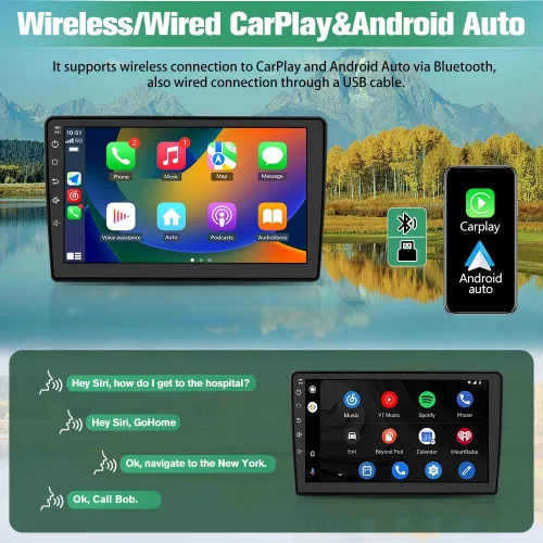 Miniatura 4 de Radio de coche para Ford F150 Radio, 2009 2010 2011 2012 para F150 Android estéreo de coche con pantalla de 9 pulgadas, Carplay, pantalla táctil