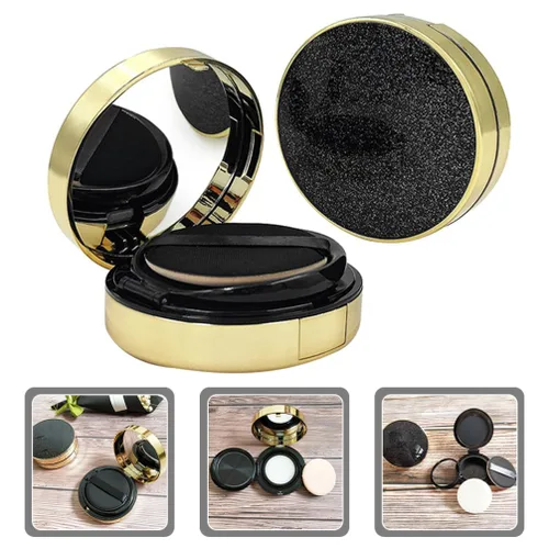 Miniatura 5 de FOMIYES Estuche robusto 2pcs envases de polvo vacíos Fundación Suelta Puff Box Estuche de maquillaje de viaje recargable