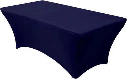 Miniatura 8 de Banquet Tables Pro Mantel rectangular plegable de elastano de 6 pies de largo, elástico, ajustado, para mesas de patio plegables de 30 pulgadas