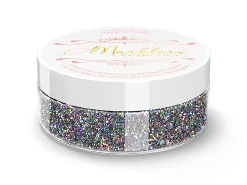 Miniatura 108 de MARBLERS Brillantina de forma gruesa de grado cosmético [estrella] 0.11 onzas (0.11 oz) Escamas No tóxica Vegana Libre de crueldad animal