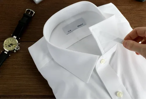 Miniatura 6 de 200 estancias de cuello de plástico para hombres camisa de vestir en 4 diversos tamaños en caja dividida de plástico transparente, Blanco