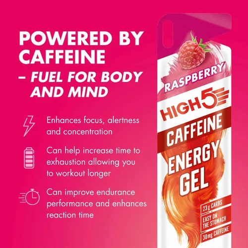 Miniatura 6 de High 5 Energy Gel Plus - 20 x 1.34 oz sobre - Frambuesa