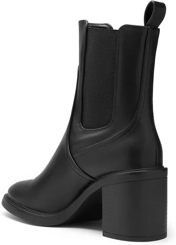 Miniatura 4 de DREAM PAIRS Chelsea - Botas puntiagudas para mujer con tacón grueso y elástico