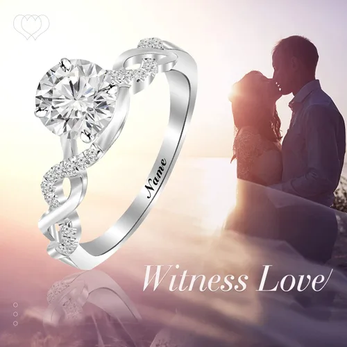 Miniatura 2 de SISGEM Anillo de compromiso de oro de 10 quilates y 18 quilates para mujer, juego de pavé de vástago dividido de 1.3 quilates (cttw), anillo de boda