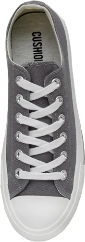 Miniatura 5 de CUSHIONAIRE Tenis de lona Vina Low Top para mujer + espuma viscoelástica, Blanco, 1
