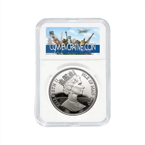 Miniatura 5 de Paquete de 10 soportes protectores de monedas de 0.709 in para caja de colección de grado NGC PCGS
