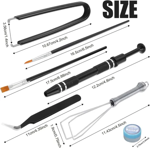 Miniatura 2 de Kit de herramientas para quitar teclado HEGAPOJA de 7 piezas, incluye extractor de teclas con 5 g de lubricante para teclado, extractor